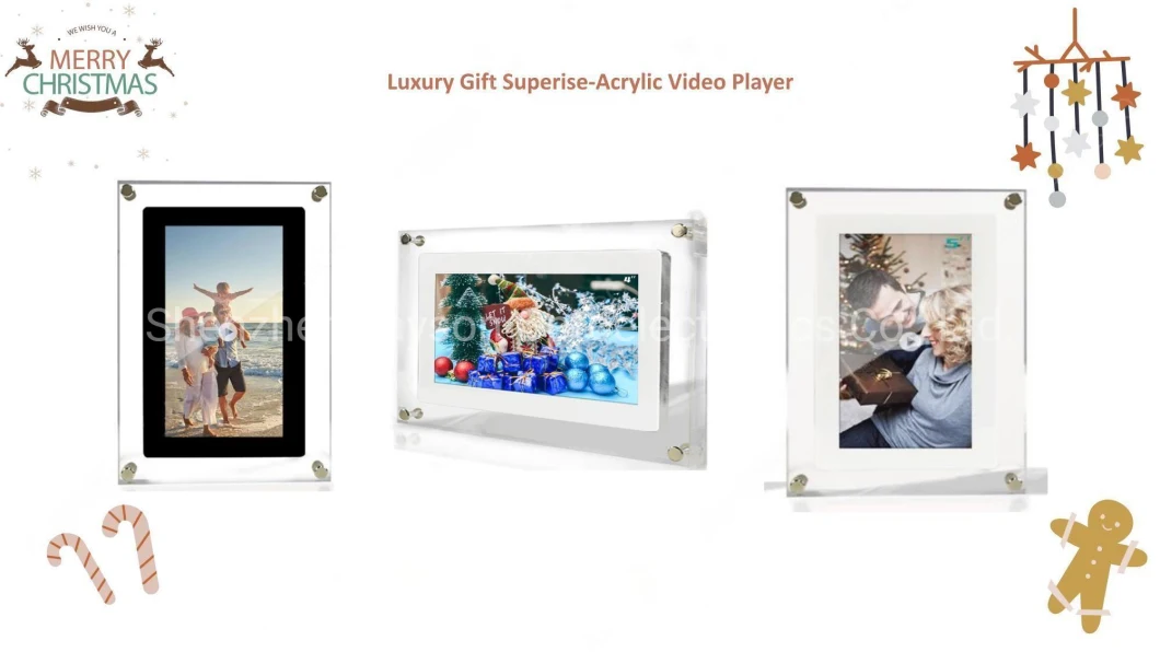 5" 7" 10.1" High Quality Transparent Acrylic Photo Frame Digital Picture Frame