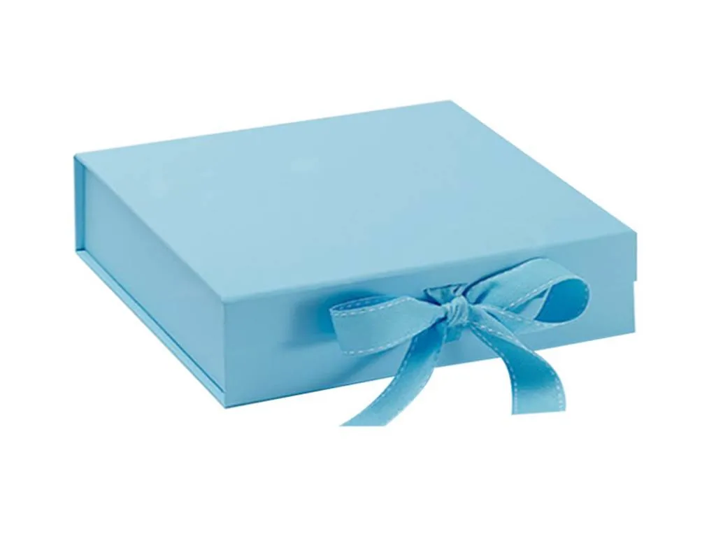 High-End Luxury Folding Paper Box Gift Box with Magnets Ribbon Gift Box